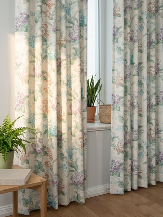 Veda Linen Floral Curtains