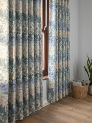 Celeste Linen Floral Curtains