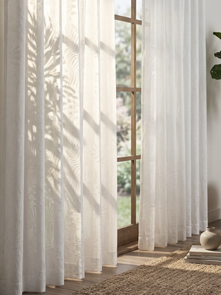 Virelle Leaf Jacquard Sheer Curtains