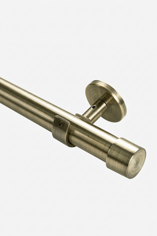 Art Custom Curtain Rods - Antique Brass
