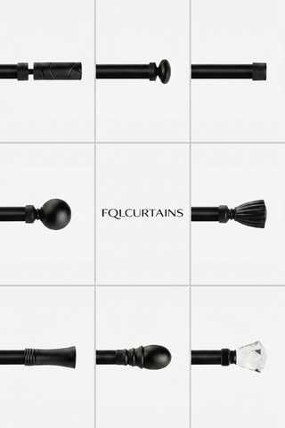 Art Custom Curtain Rods - Black Matte