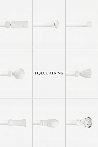 Art Custom Curtain Rods - White Matte