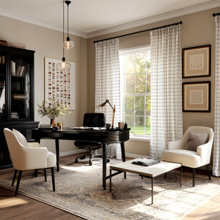 Elina Fine-Line Linen Curtains