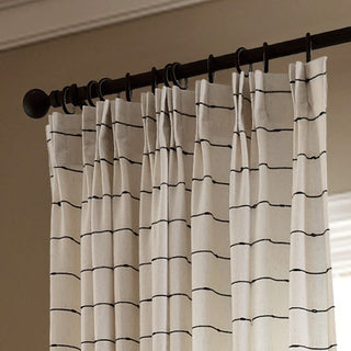 Elina Fine-Line Linen Curtains