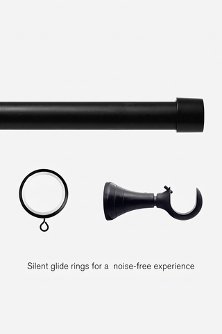 Art Custom Curtain Rods - Black Matte