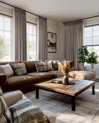 Elina Fine-Line Linen Curtains