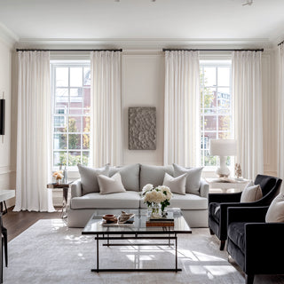 Hattie Linen Chevron Heavyweight Curtains