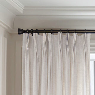 Hattie Linen Chevron Heavyweight Curtains