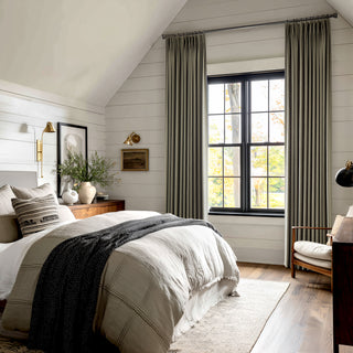 Hattie Linen Chevron Heavyweight Curtains