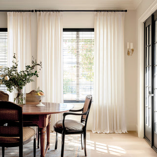 Junara Linen Curtains Pinch Pleated