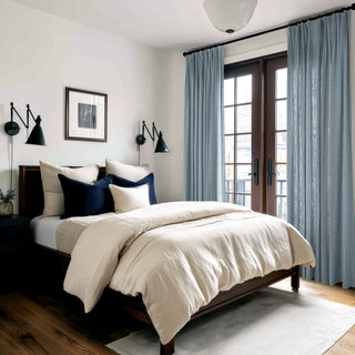 Junara Linen Curtains Pinch Pleated