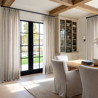 Junara Linen Curtains Pinch Pleated