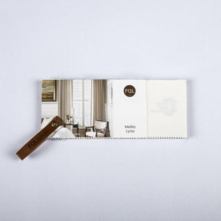 Mellia & Lyria Sheer Sample Booklets with Curtain Sample