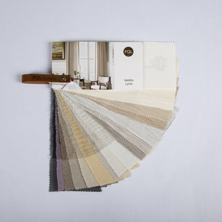 Mellia & Lyria Sheer Sample Booklets with Curtain Sample