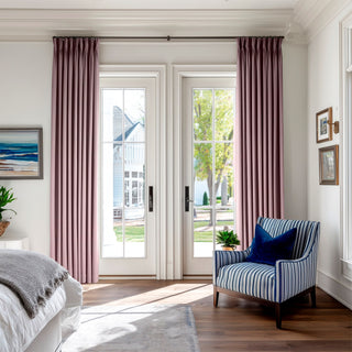 Row 100% Linen Curtains Pinch Pleated