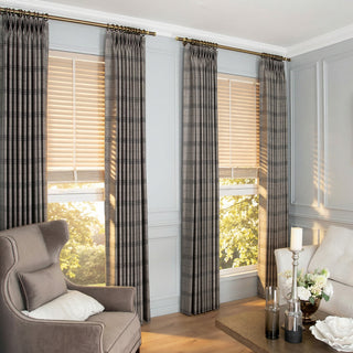 Sawyer Grid Check Custom Curtains