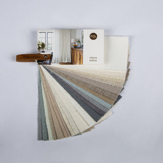 Velora & Sofina Sample Booklets with Curtain Sample