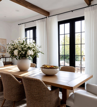 Virelle Leaf Jacquard Sheer Curtains