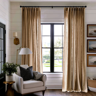 Junara Linen Curtains Pinch Pleated