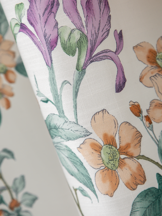 Isola Linen Bird & Floral Curtains